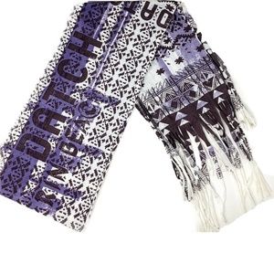 Datch Cotton Oblong Scarf with fringe, Lilac